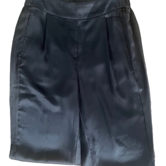 Rachel Zoe Satiny Elegant Chic Evening Dress Event Pants - Picture 2 of 5